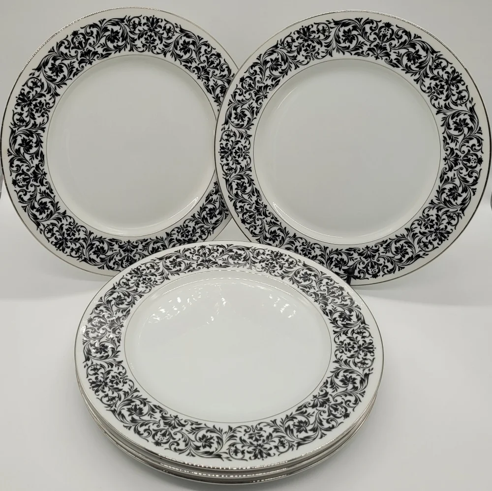 Ekco Baronesse Prudence 328 Dinner Plates Set of 5 - Picture 1 of 6